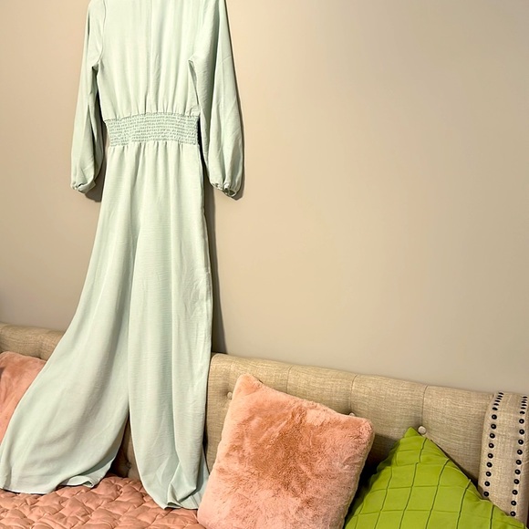 Mid sleeve wide leg jumpsuit - Picture 4 of 4